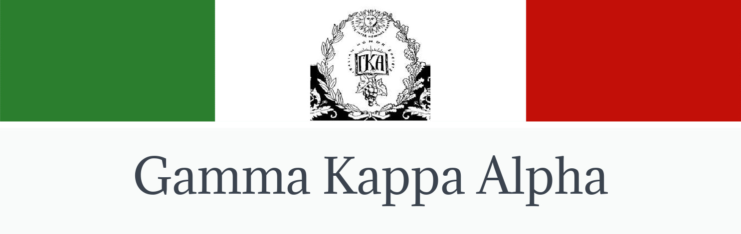 Gamma Kappa Alpha | Modern & Literatures University of Miami