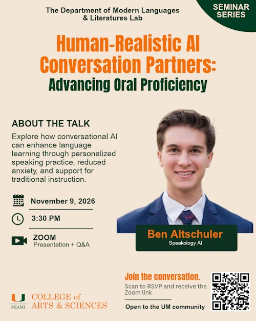 MLL Seminar Series - November Ben Altschuler